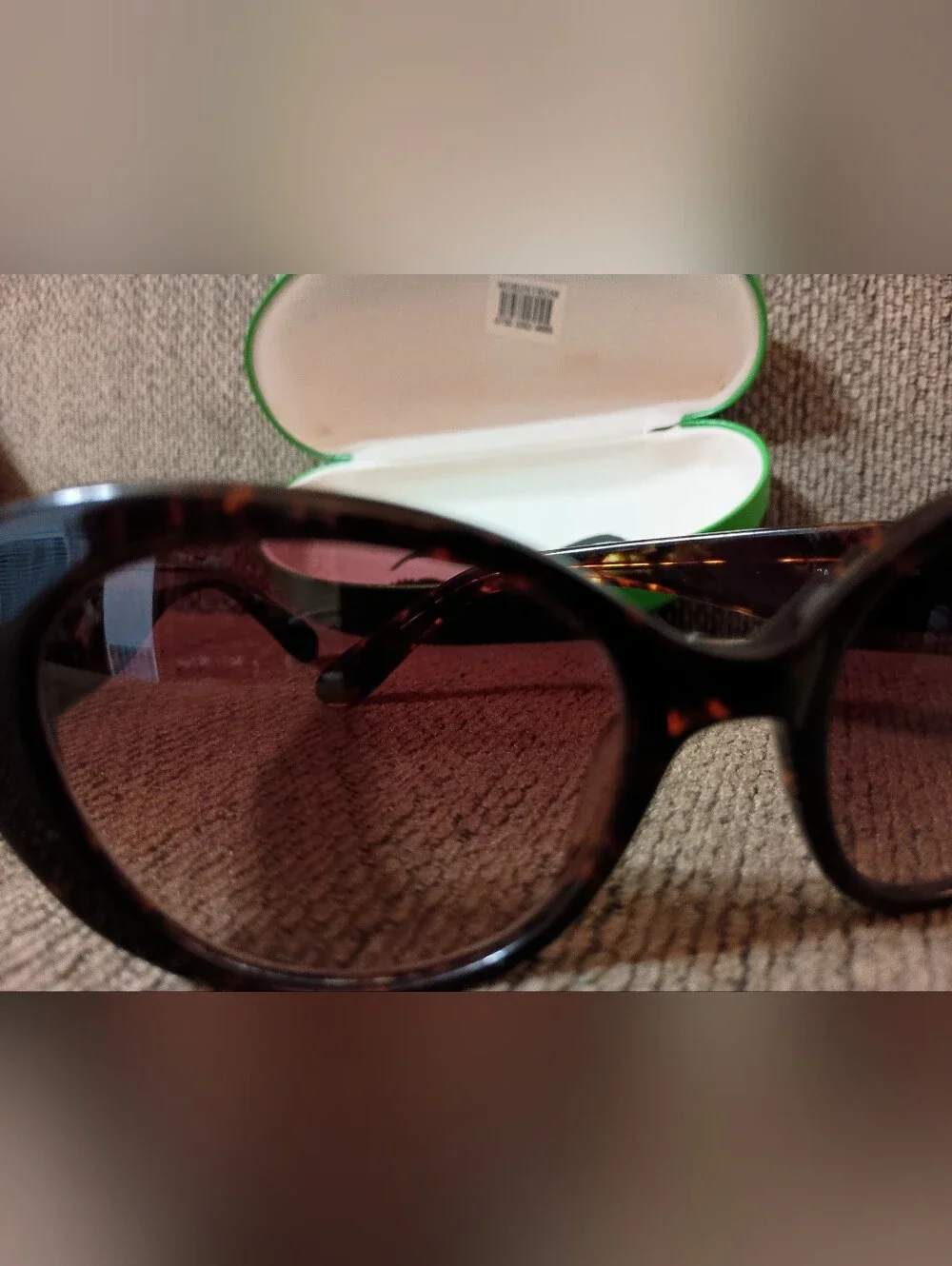 Kate Spade New York, Tortoise Shell, Cat-Eye Sunglasses